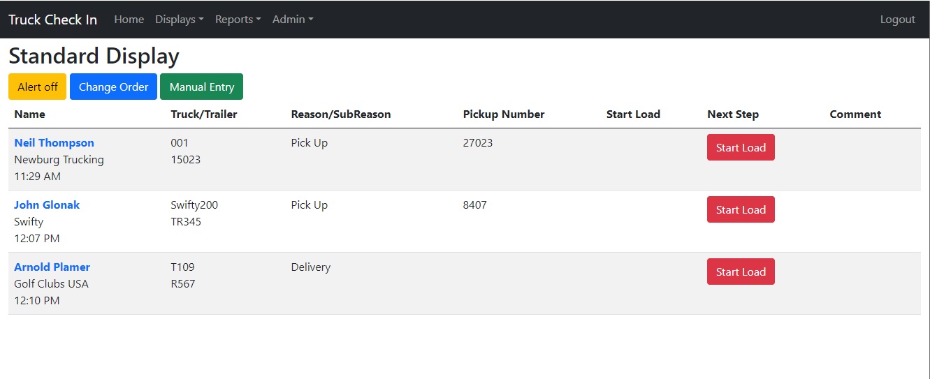See all your customers in an organized checklist style display.