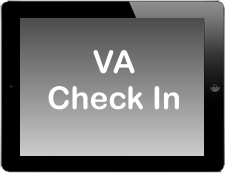 VA Check In App on Apple iPad